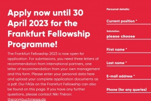 Оголошено цьогорічну Fellowship Programme від Frankfurter Buchmesse